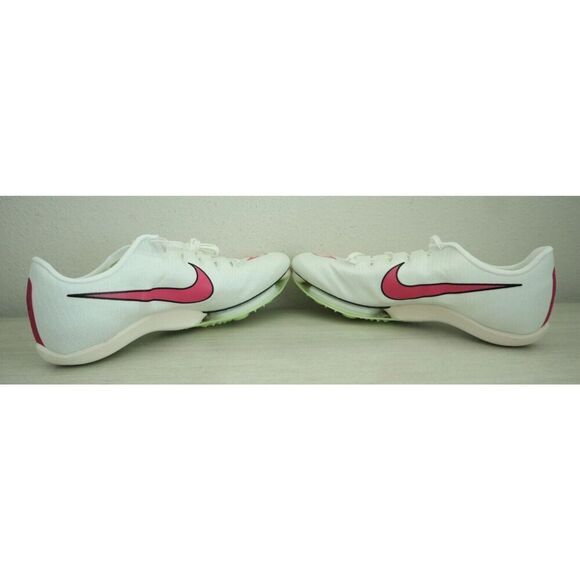 Nike DH5359-100 Men's Size 11.5 White/Pink Air Zoom Maxfly Track Spikes - Picture 10 of 11